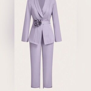 Elegant Lavender Women's Suit Set